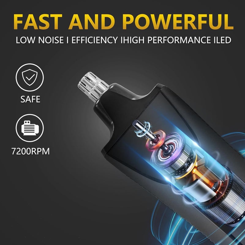 Bomic Manscape 3-in-1 Body Trimmer for Men, Groin, Pubic & Ball Hair Shaver No-Nick, Nose Hair Trimmer, Body Groomer for Smooth Shaving, Lightweight with Travel Lock, LED Display, IPX7 Waterproof - Image 4